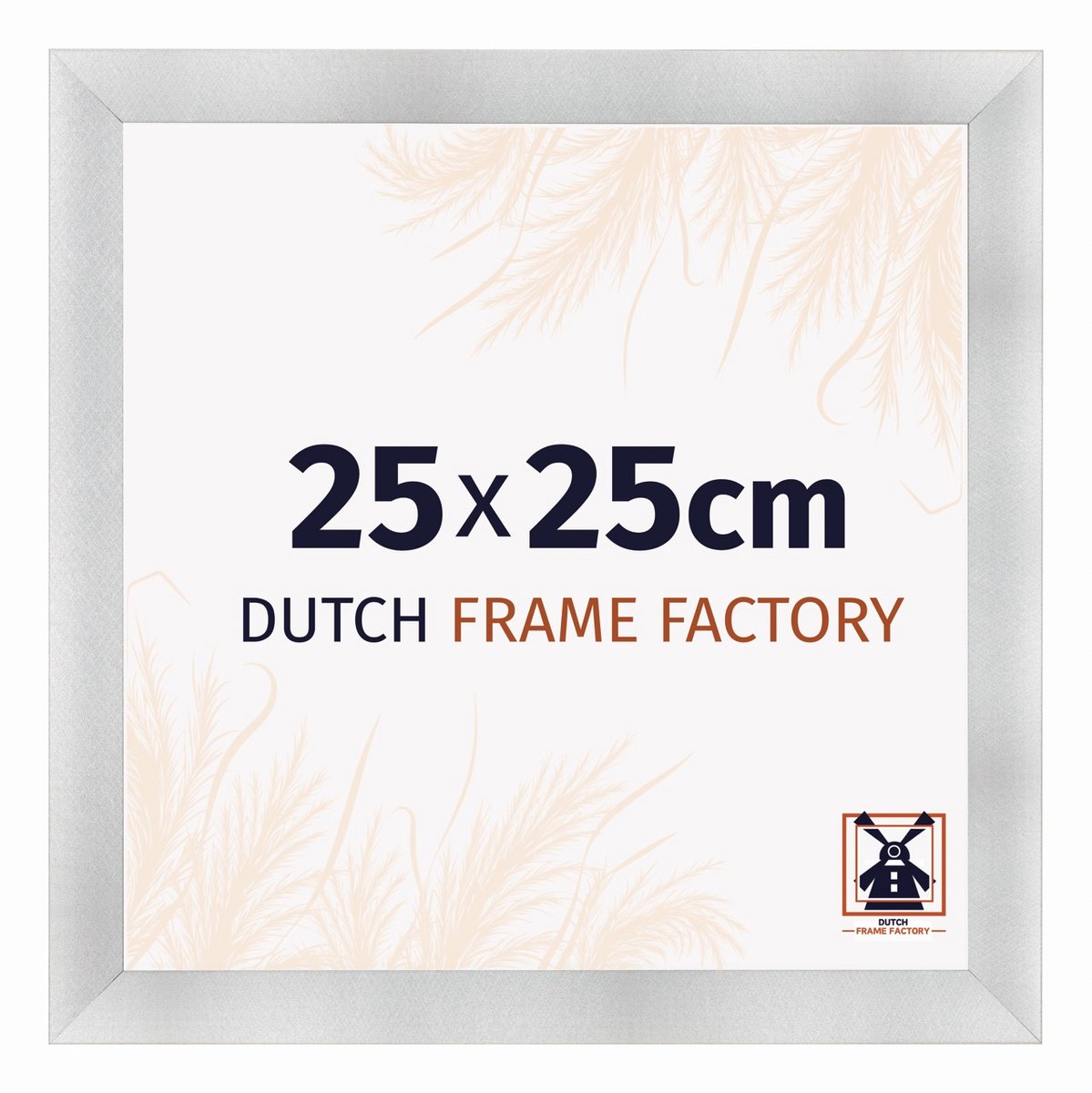 Dutch Frame Factory Fotolijst 25x25 cm - MDF - Aluminium Geborsteld - Praag
