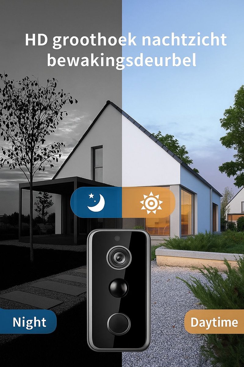 Host Slimme Video Deurbel met 720P HD Camera - afbeelding 3