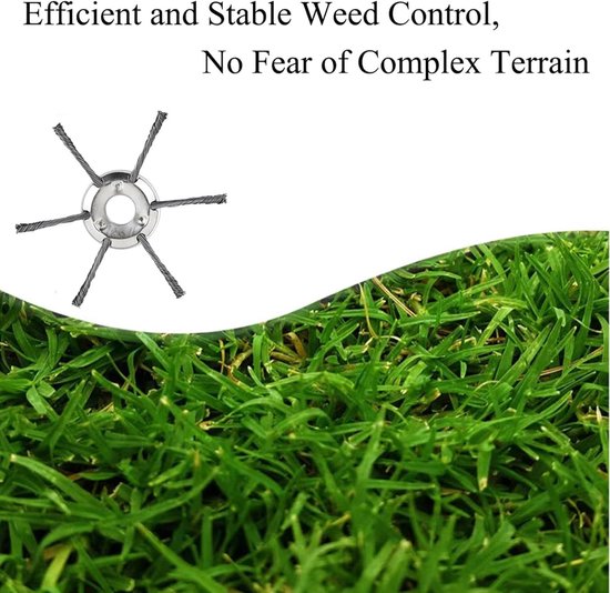 Roterende Onkruidborstel voor Grastrimmer - 25,4 mm Gatdiameter en Slijtvast Staal van TRESKO — afbeelding 5
