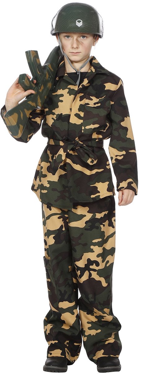 Leger verkleedkleding kind - Maat 116