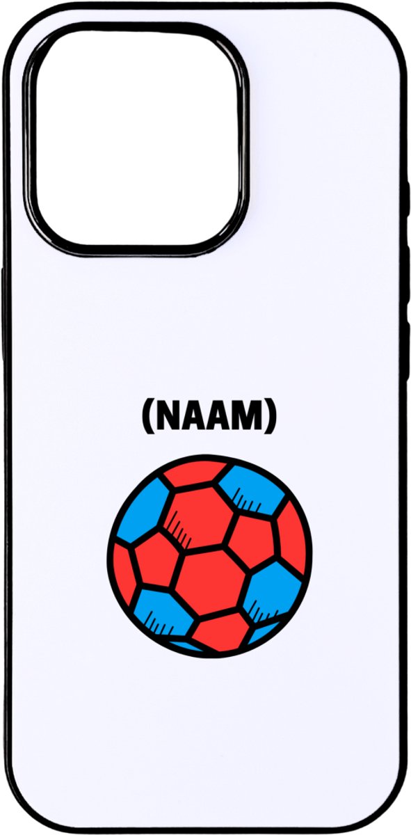 Hacebo® - Handbal met eigen naam telefoonhoesje - Handbal - Handballer - telefoonhoesjes - Sport - hoesje geschikt voor iPhone 16 Pro