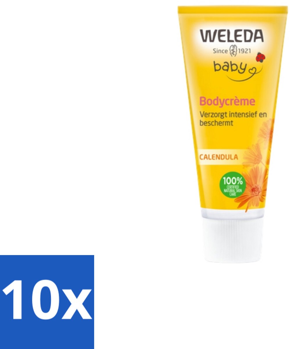 Image of 10 x WELEDA - Bodycrème - Baby & Kind Calendula - 75 ml - Babyhuid - Verzorging Gezicht - Verzorging Lichaam - Biologische Ingrediënten