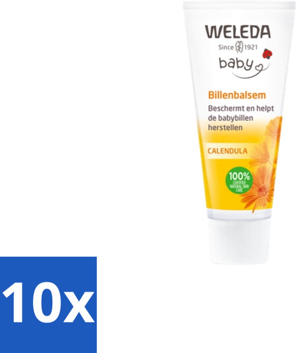 Image of 10 x WELEDA - Billenbalsem - Baby Calendula - 30 ml - Calendula - Zinkoxide - Kamille - Amandelolie