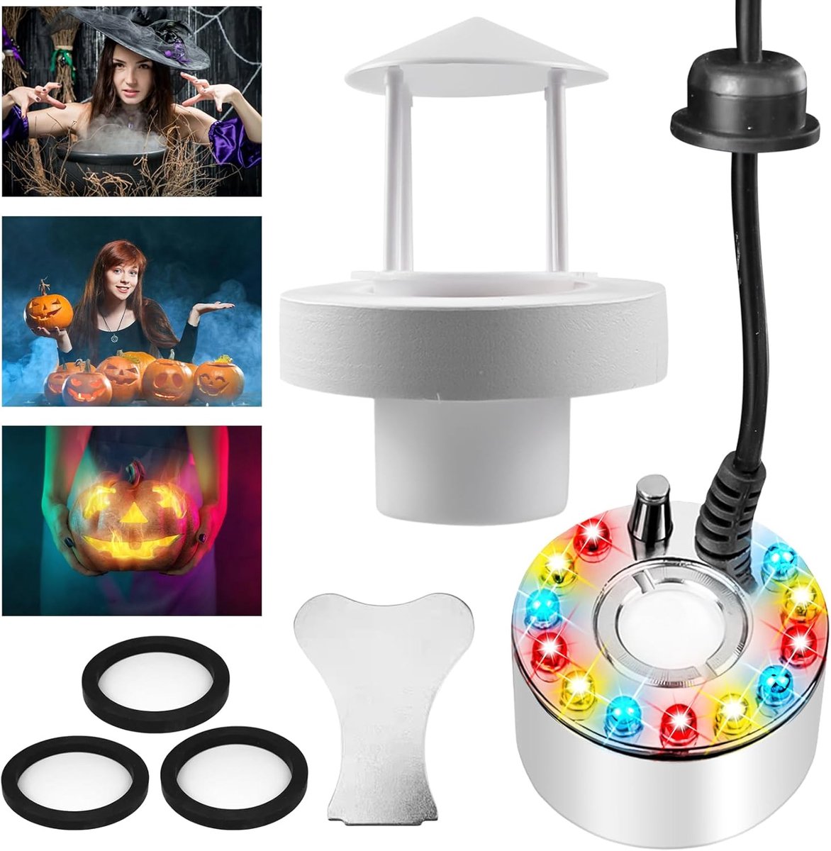 Mini Mistmaker voor Vijver en Decoratie - Ultrasone Mistmachine met LED