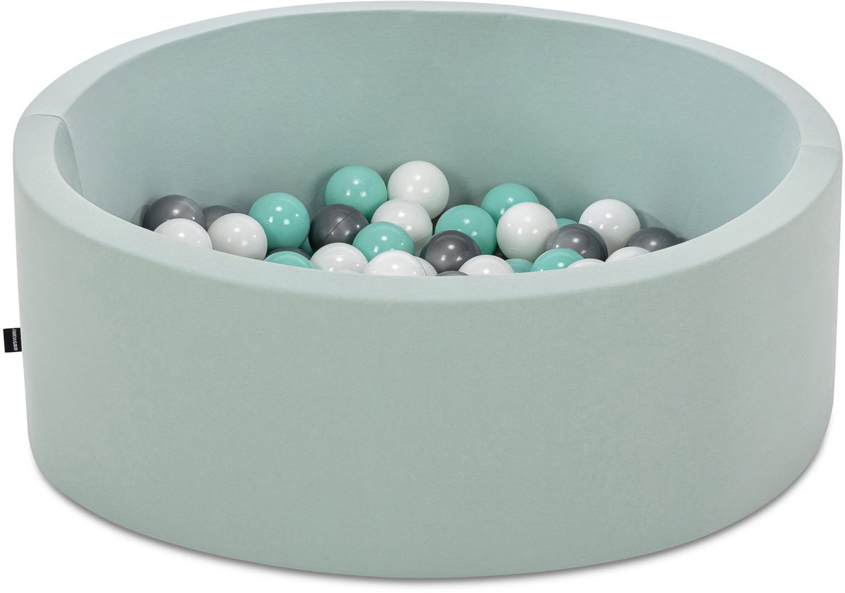 Asir ballenbak voor baby’s – mint – 150 ballen – 85 x 85 x 30 cm