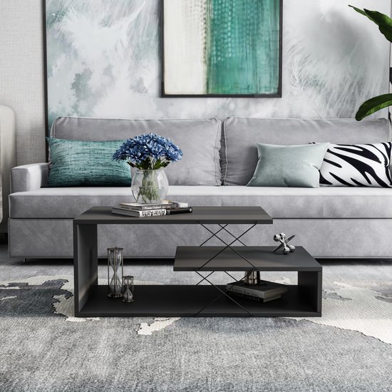 HOMCOM consoletafel, entree tafel met 2 schuiflades, stevige onderste plank, staal, 120 x 30 x 81,5 cm, grijs