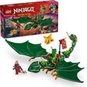 LEGO NINJAGO Lloyd's groene bosdraak set. Groene draak met vleugels, LEGO figuren Lloyd, Drakenbaby en vijand.