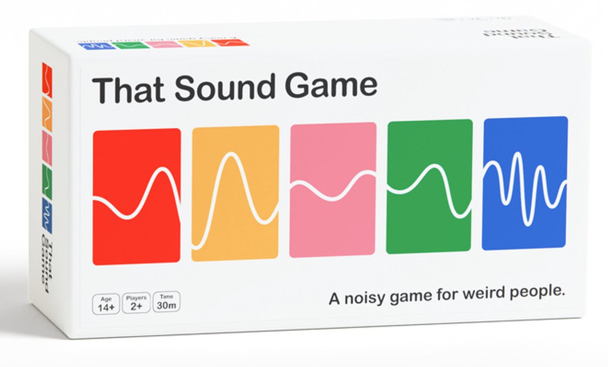 partyspel That Sound Game kaartspel voor volwassenen en kinderen.