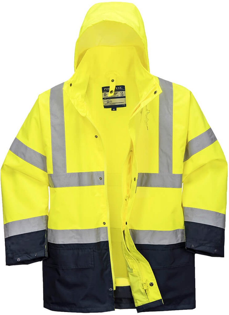 Portwest Hi-Vis Essential 5-in-1 jack S766 /Marine Geel