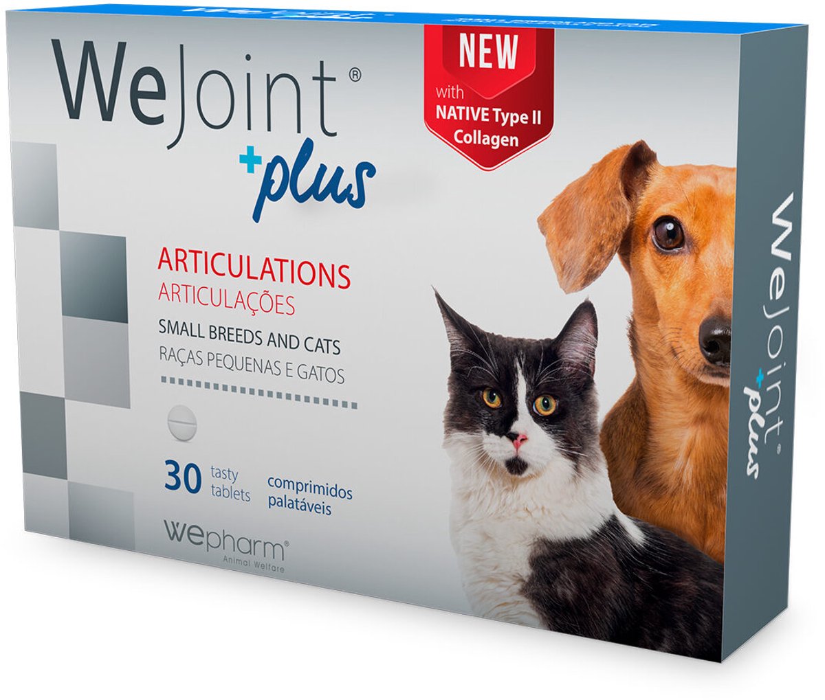 WePharm WeJoint PLUS Kleine Hond En Kat - 30 Tabletten - Ondersteuning Voor De Gewrichten Voor Kleine Honden & Katten - Natuurlijk Supplement
