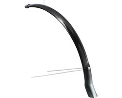 Eurofender Voorspatbord 28" - Onzichtbare Montage - 51 mm Breed - Zwart Kunststof