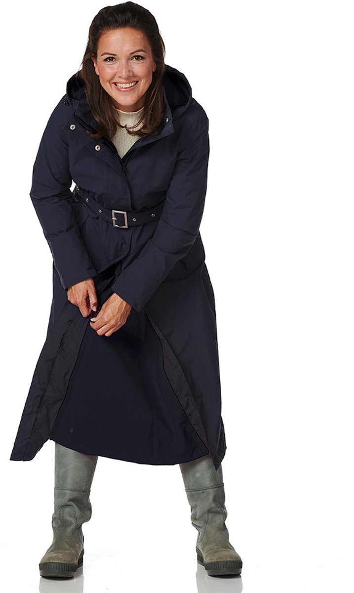 Happy Rainy Days Lange Regenjas Dames Montreal Donkerblauw