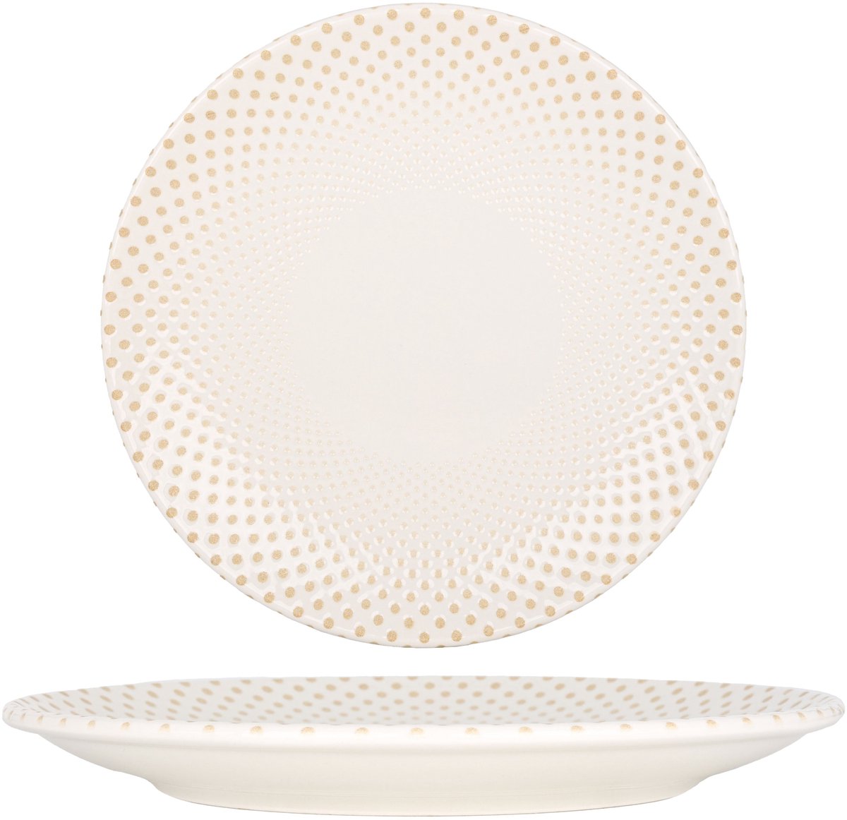 Rinart Dinerbord - Punto - Porselein - 30 cm - set van 6