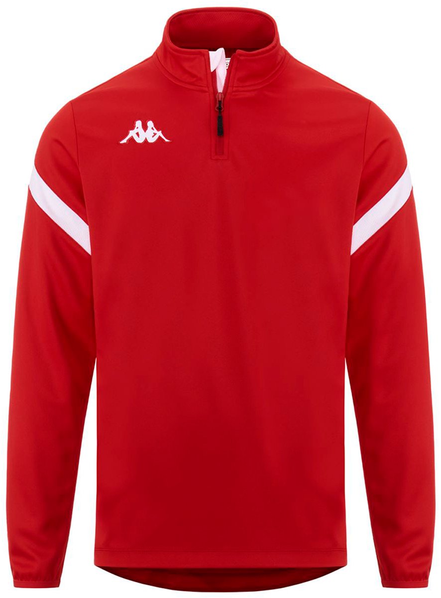 Kappa Dolvole Sweatshirt Met Halve Rits Man Rood