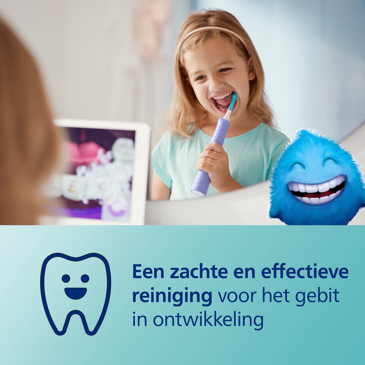 Philips Sonicare For Kids - Elektrische tandenborstel voor kinderen - Roze - Met App - HX6352/42 — afbeelding 3