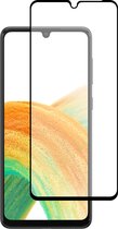 Screenprotector Geschikt voor Samsung Galaxy A33 Full Cover Tempered Glass - Zwart
