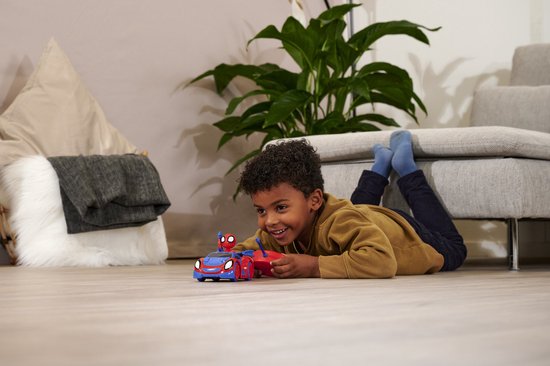Jada Toys Spider-Man RC Stunt Car (20 cm) - op afstand bestuurde auto met 5 wielen voor standing drift & 360°-actie, Marvel speelgoed voor kinderen vanaf 5 jaar, met licht, incl. accu