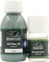 Rubio Monocoat Oil Plus 2C - Ecologische Houtolie in 1 Laag voor Binnenshuis - Aqua, 130 ml