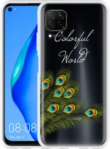 Huawei P40 Lite Hoesje Peacock World Designed by Cazy