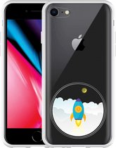 iPhone 8 Hoesje To the Moon - Designed by Cazy