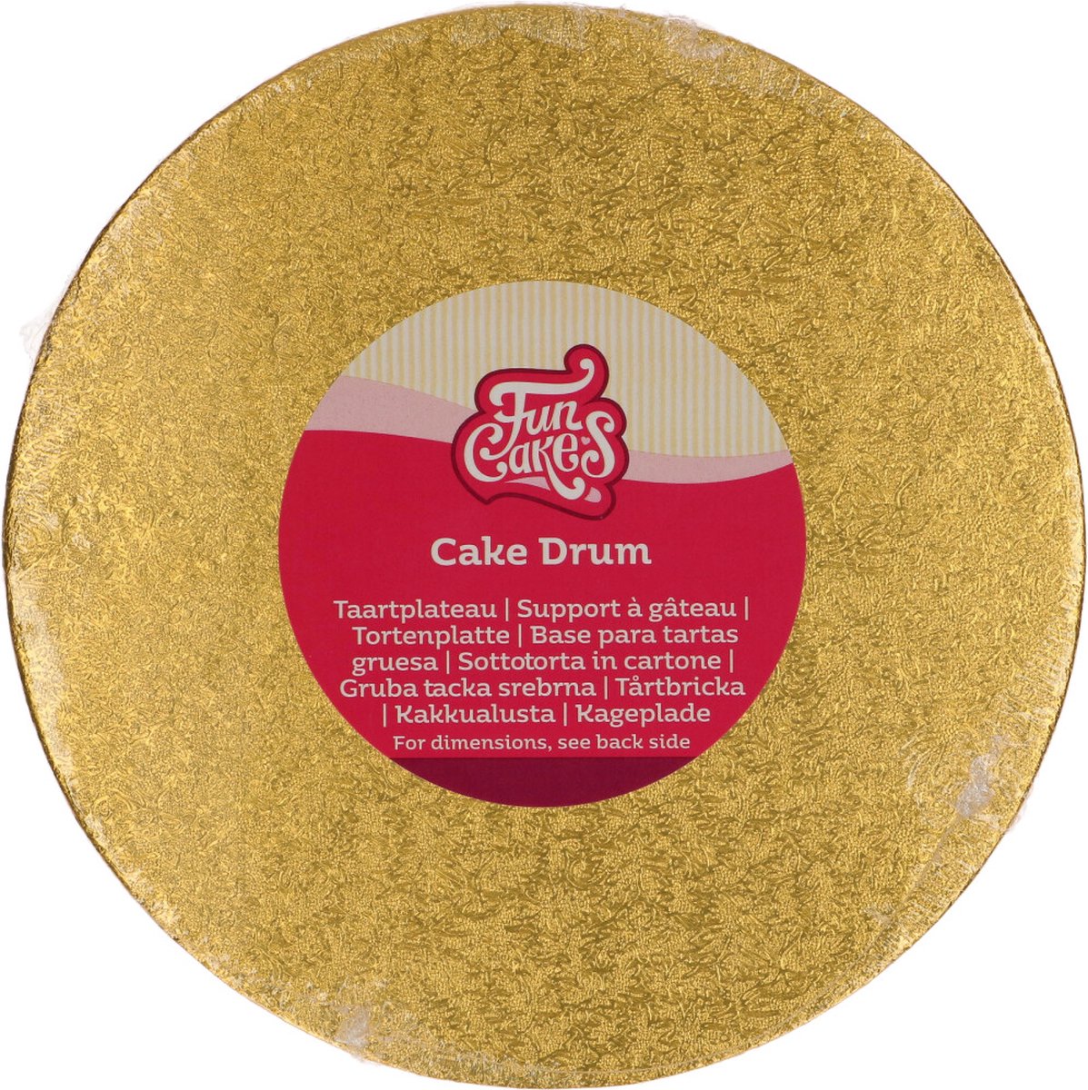 FunCakes - Cake Drum - Rond - Ø20 cm - Goud