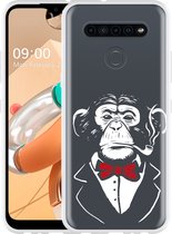 LG K41S Hoesje Chimp Smoking - Designed by Cazy