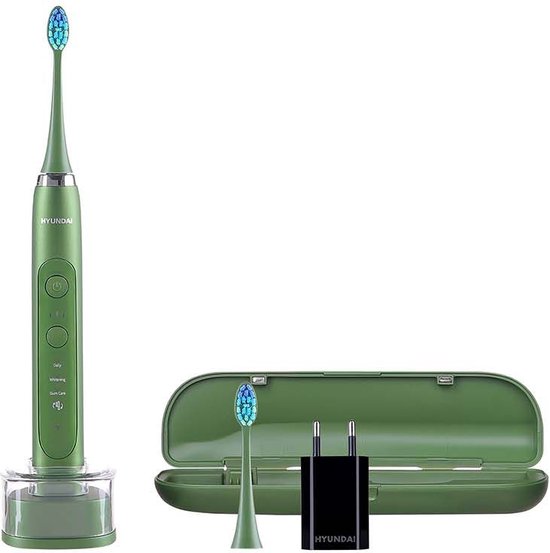 Hyundai Electronics - Brosse à dents électrique avec étui de voyage - Vert  | bol.com