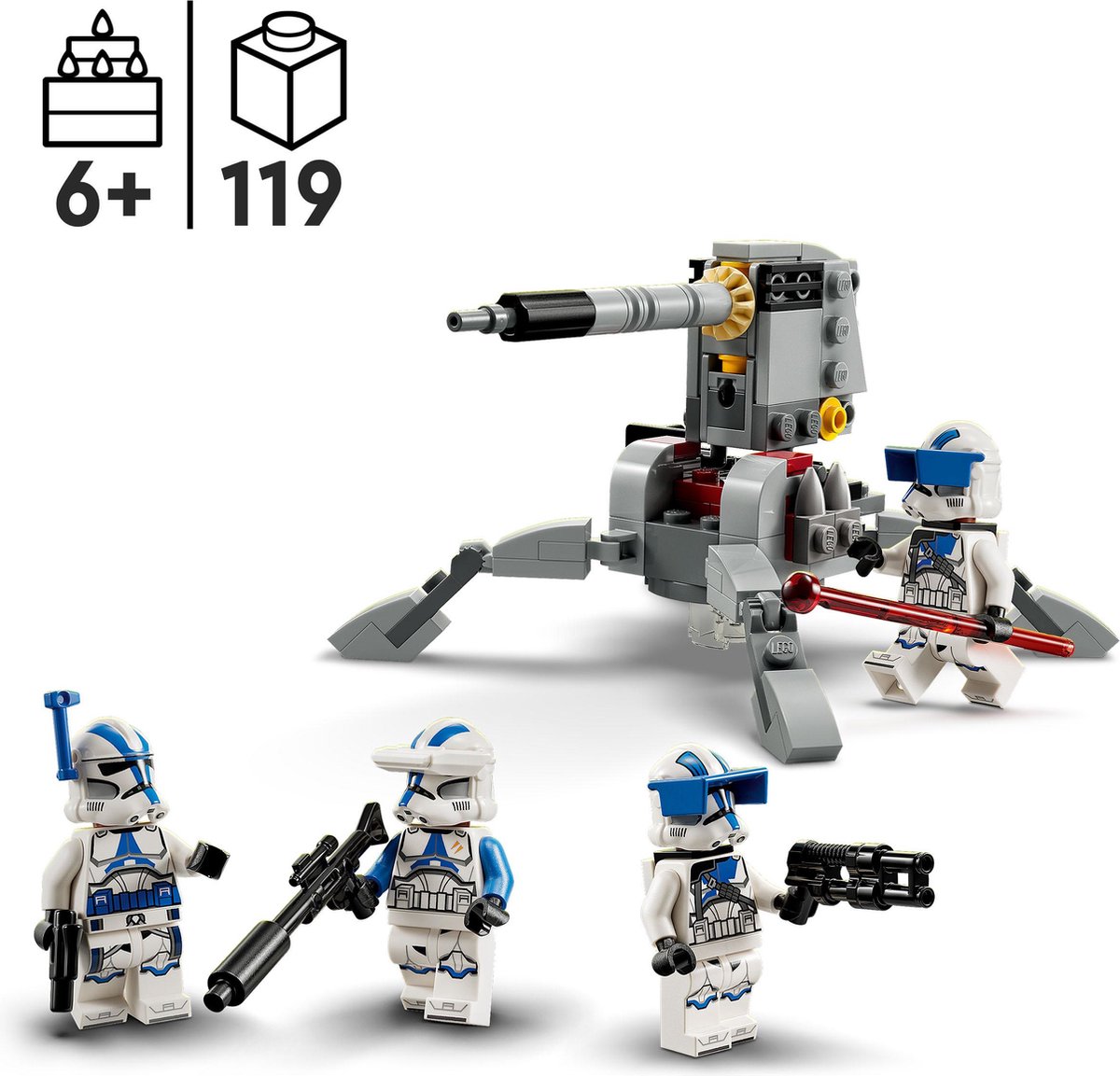 LEGO Star Wars 501st Clone Troopers Battle Pack Bouwbaar Speelgoed met Minifiguren - 75345 — afbeelding 10
