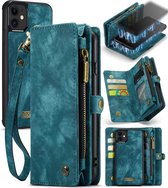 Caseme - Telefoonhoesje geschikt voor Apple iPhone 11 Hoesje Uitneembare 2in1 Portemonnee Bookcase - Blauw