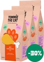 Tommie the Cat - 100% graanvrije kattenbrokken - kattenvoer droogvoer voor kittens - bomvol verse kip en zalm - 3 zakken 6,6kg
