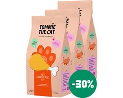 Tommie the Cat - 100% graanvrije kittenbrokken - kittenvoer droogvoer voor kittens - bomvol verse kip en zalm - 3 zakken 6,6kg