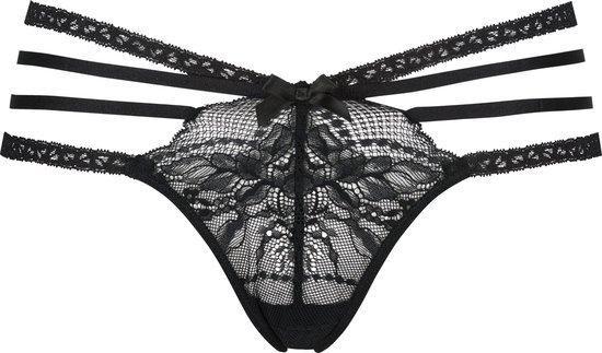 Hunkemöller Dames Lingerie String Lorraine - Zwart