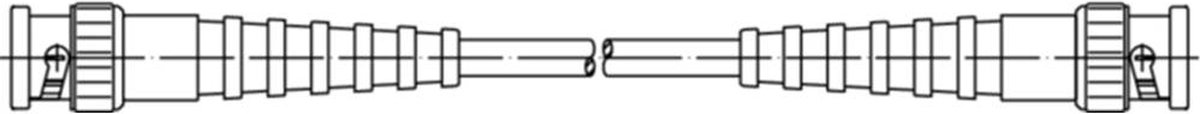 Telegärtner L00010A1801 BNC-meetsnoer 0.50 m Zwart