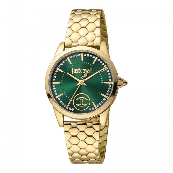 Just Cavalli JC1L087M0265 horloge vrouw Roestvrij Staal goud bol