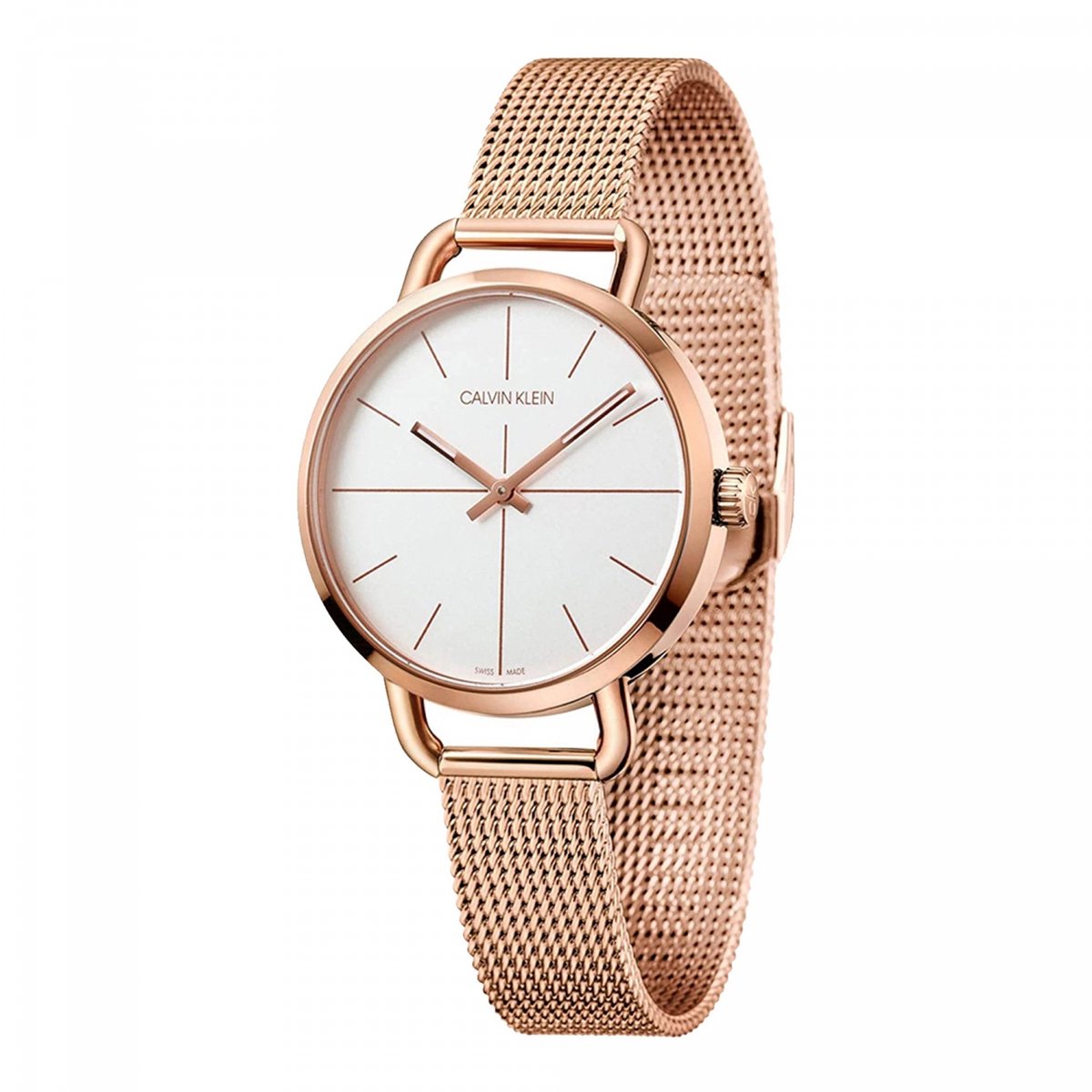 Calvin Klein K7B23626 horloge vrouw - Roestvrij Staal - rose goud