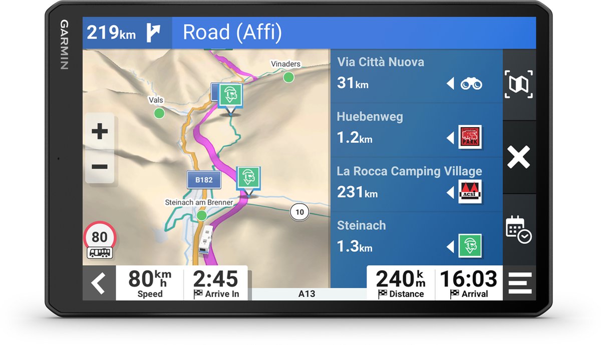 Garmin Camper 1095 - Navigatiesysteem caravan/camper - Ingebouwde WIFI - 10 inch scherm - Europa en Zuid- Afrika – foto 6