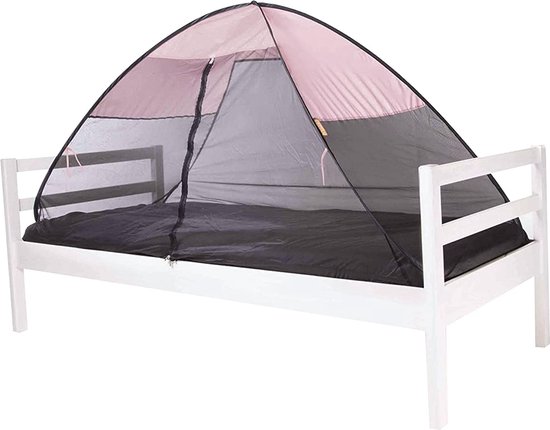 Digead Opvouwbare Klamboe voor 2-Persoonsbed (180x200cm) - Draagbaar Muggennet met Dubbele Deur, Eenvoudig te Installeren, Universele Yurt-stijl Klamboe - Blauw Rand Digead Opvouwbare Klamboe voor 2-Persoonsbed (180x200cm) - Draagbaar Muggennet met Dubbele Deur, Eenvoudig te Installeren, Universele Yurt-stijl Klamboe - Blauw Rand