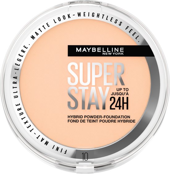 Maybelline New York - SuperStay 24H Hybrid Powder Foundation - 10 - Langhoudende Poeder Foundation