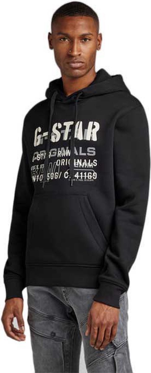 G-STAR Multi Layer Originals Capuchon Heren - Dark Black - L