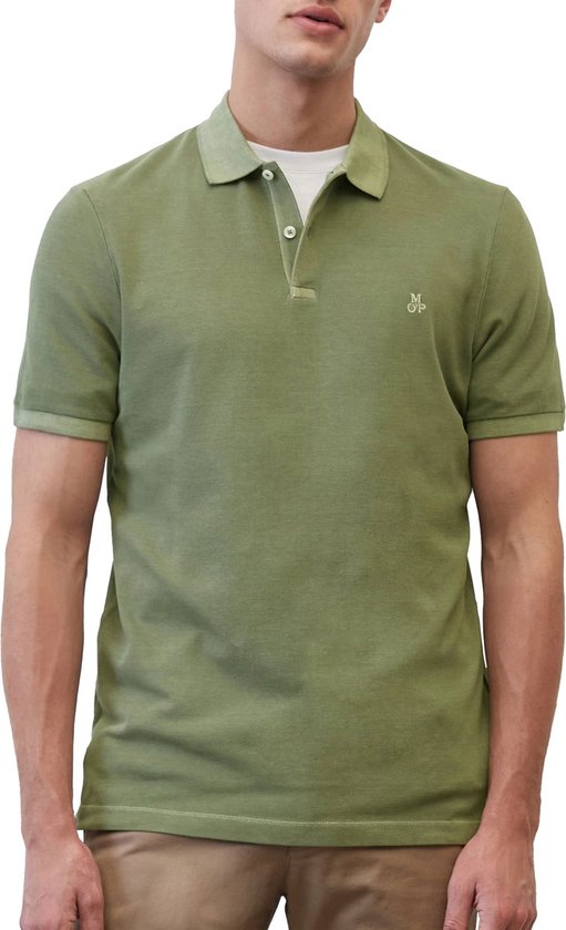 Olijfgroene polo heren shop