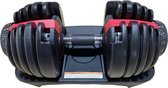 Bol.com AJ-Sports Verstelbare dumbell 24 kg - Halterset - 2kg t/m 24kg - 15 Dumbbells in één! - Dumbell set - Gewichten set - Ge... aanbieding