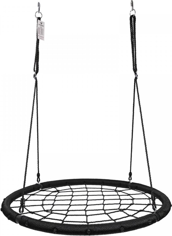Physionics Nestschommel - Buitenspeelgoed - Schommel - 120 cm - Zwart