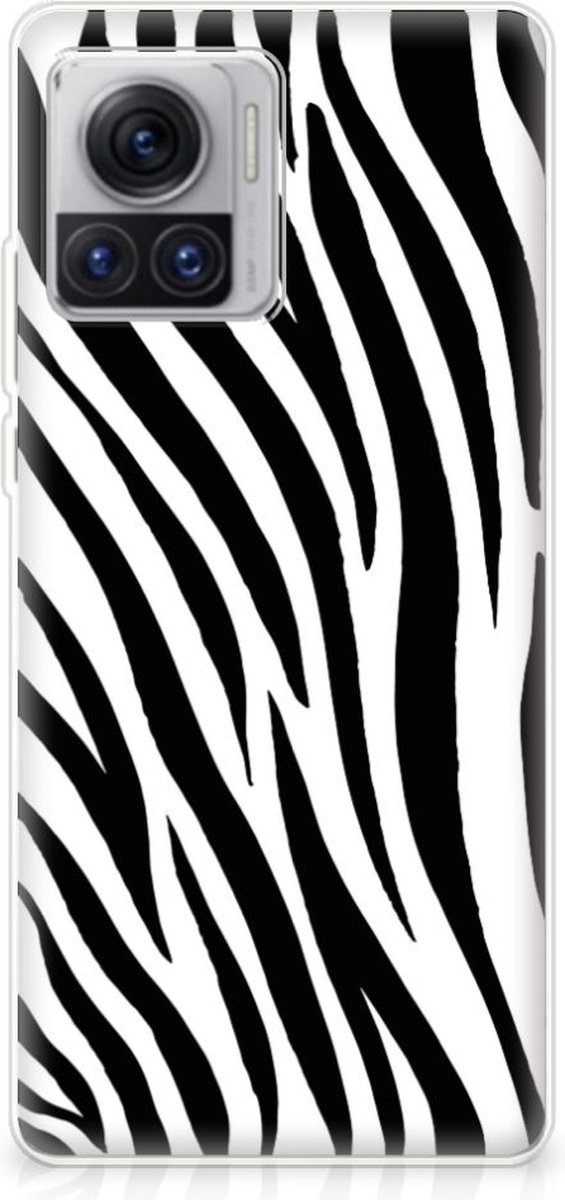 Motorola Moto X30 Pro TPU Hoesje Zebra