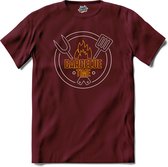 Barbecue Time | Barbecueën - Bbq - Bier - T-Shirt - Unisex - Burgundy - Maat S