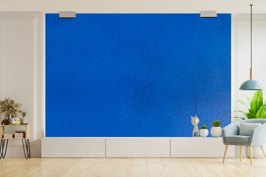 Texture d'un fotobehang mur bleu foncé