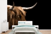 Behang - Fotobehang Schotse Hooglander - Dieren - Koe - Breedte 420 cm x hoogte 280 cm