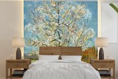 Behang - Fotobehang Bloeiende perzikboom - Vincent van Gogh - Breedte 280 cm x hoogte 280 cm