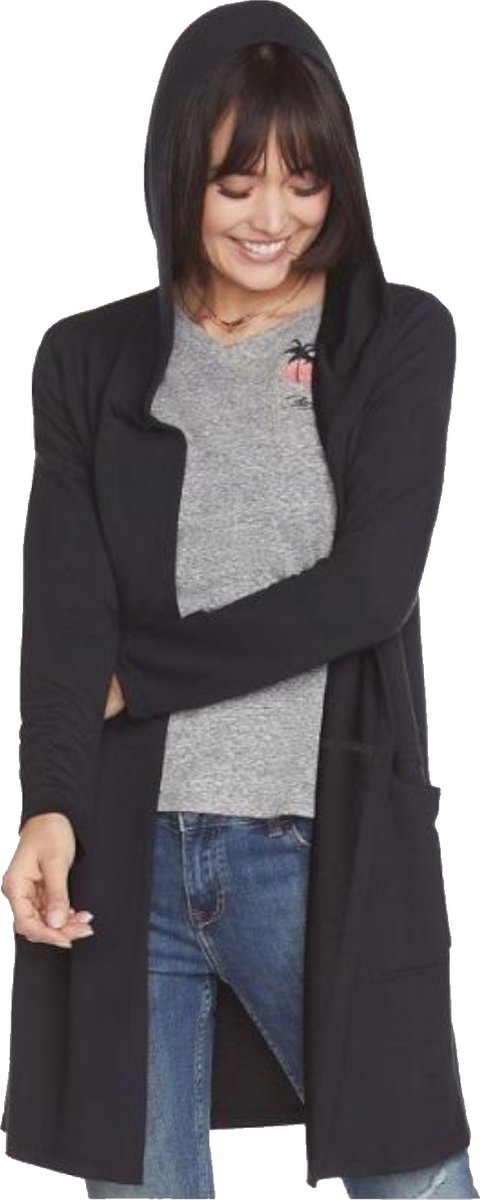 Skechers Restful Hoodigan W03JA82-BLK, Vrouwen, Zwart, Sweatshirt, maat: XS
