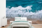 Behang - Fotobehang Strand - Zee - Water - Blauw - Breedte 600 cm x hoogte 400 cm