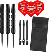 Darts Set Black - dartpijlen - Arsenal - dart shafts - dart flights - 23 gram - dartspijlen - Cadeau